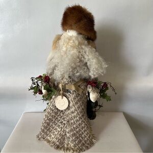 Vintage Handmade Santa Rabbit Fur Old World Folk Art